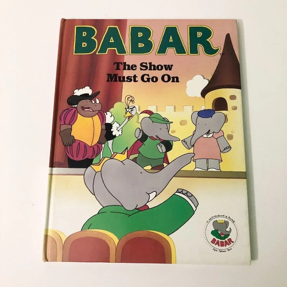 Vtg 1990 Babar The Show Must Go On  Jellybean Press Book - Picture 1 of 16